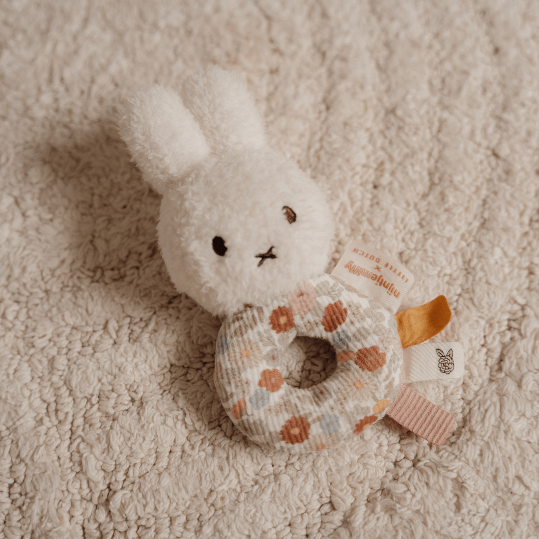 Hochet bébé | Miffy vintage flowers