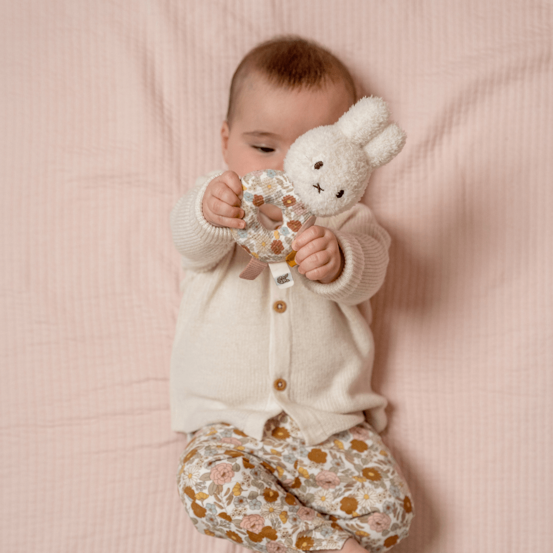 Hochet bébé | Miffy vintage flowers