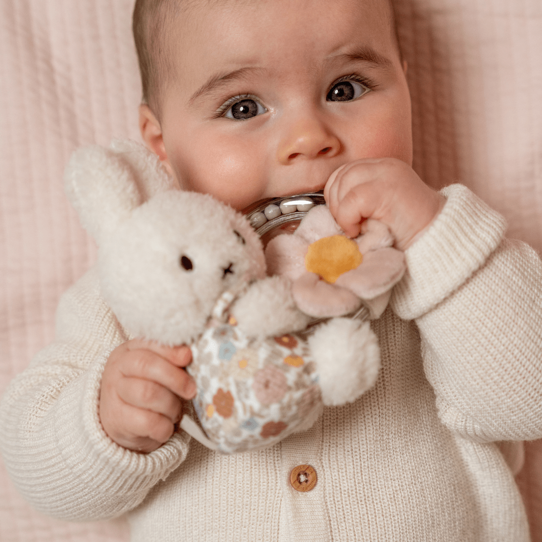 Hochet anneau bébé | Miffy vintage flowers
