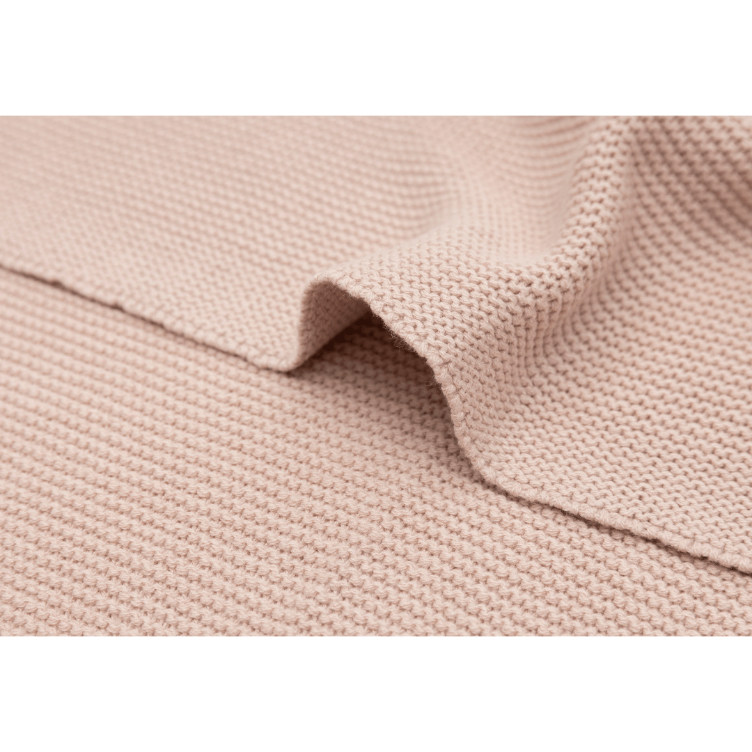 Couverture basic knit | Rose