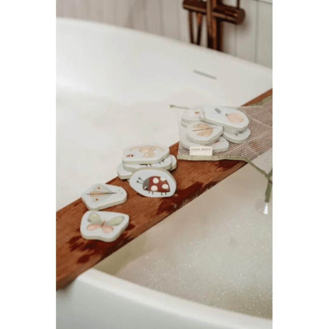 Stickers de bain en mousse - Flowers and butterflies